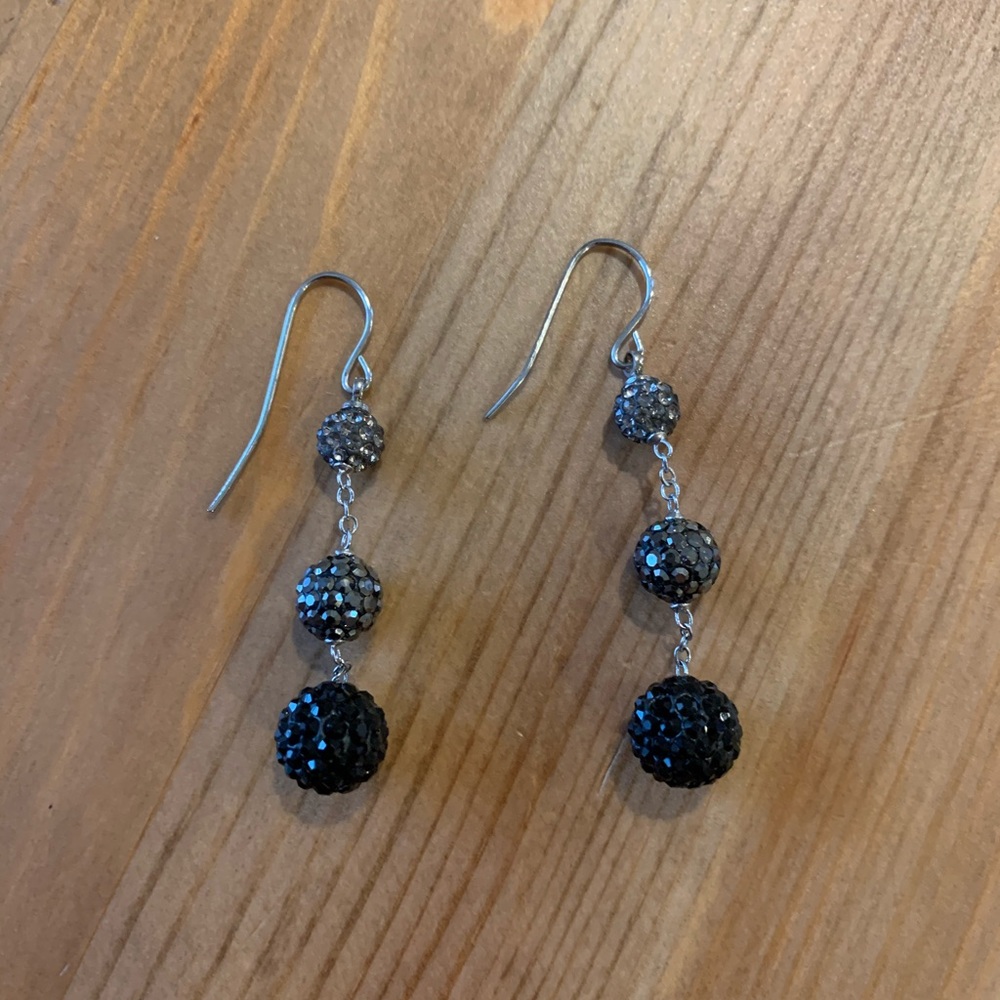 Sparkly dangling earrings